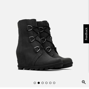 Sorel Leather Waterproof Joan of Arctic Wedge